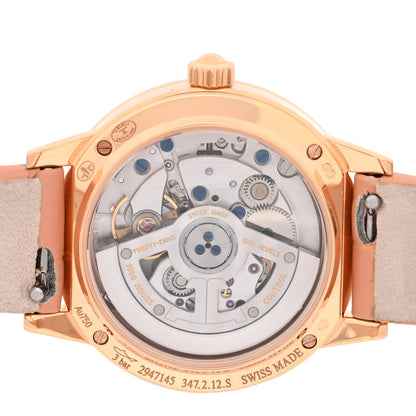 Jaeger-LeCoultre 18K Red Gold Alligator Diamond Bezel 27.5mm Rendez-Vous Automatic Watch Silver Q3512520 4 of 4