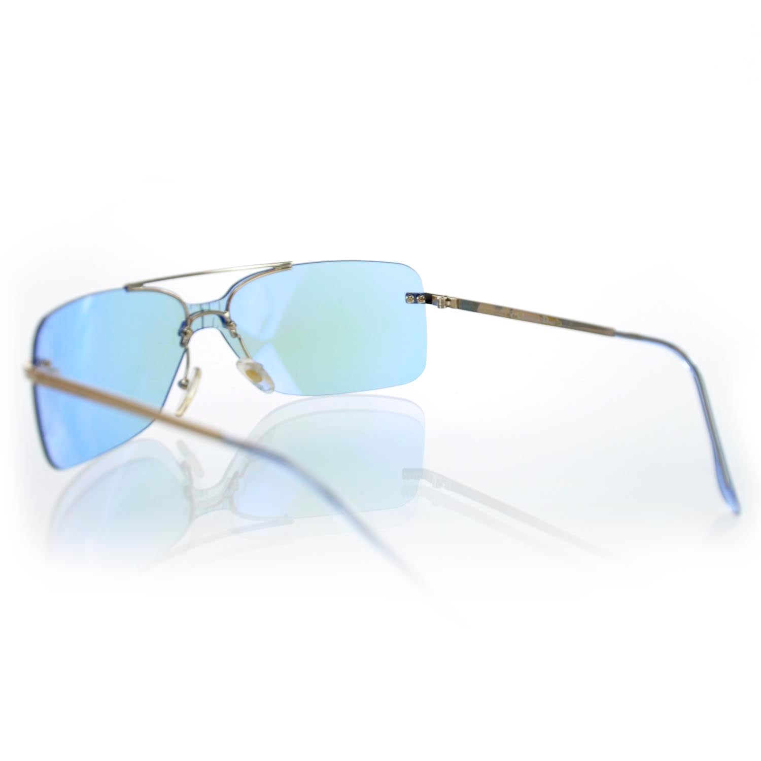 Christian Dior Mini Motard Sunglasses Blue 30852 – FASHIONPHILE
