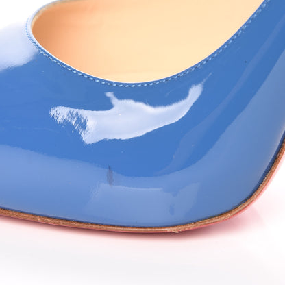 Christian Louboutin Patent New Declic 120 Pumps 41 Royal Blue 8 of 14