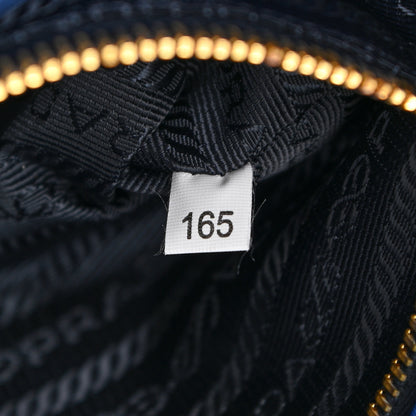 Prada Tessuto Nylon Saffiano Small Messenger Bag Blue 6 of 12
