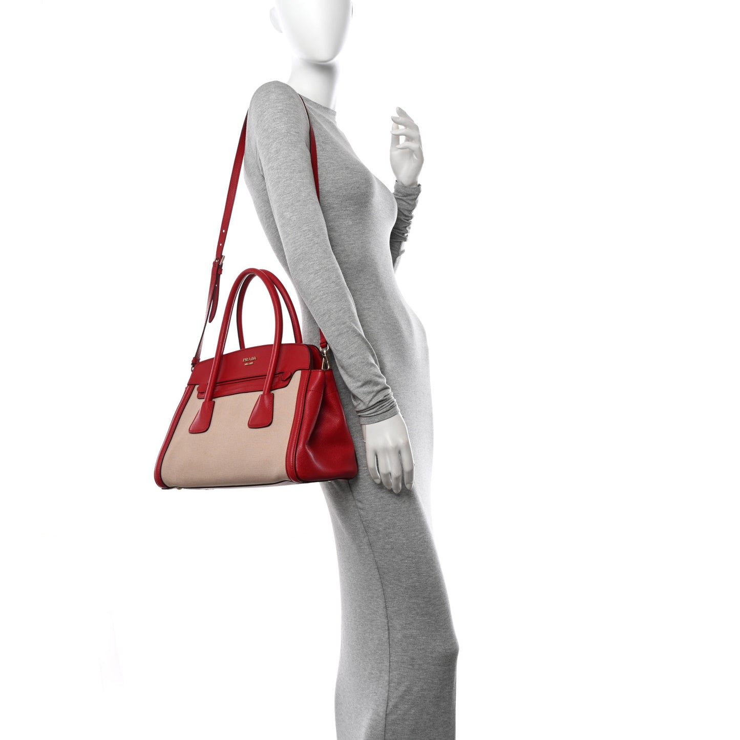 Canapa Saffiano Cuir Tote Corda Fuoco