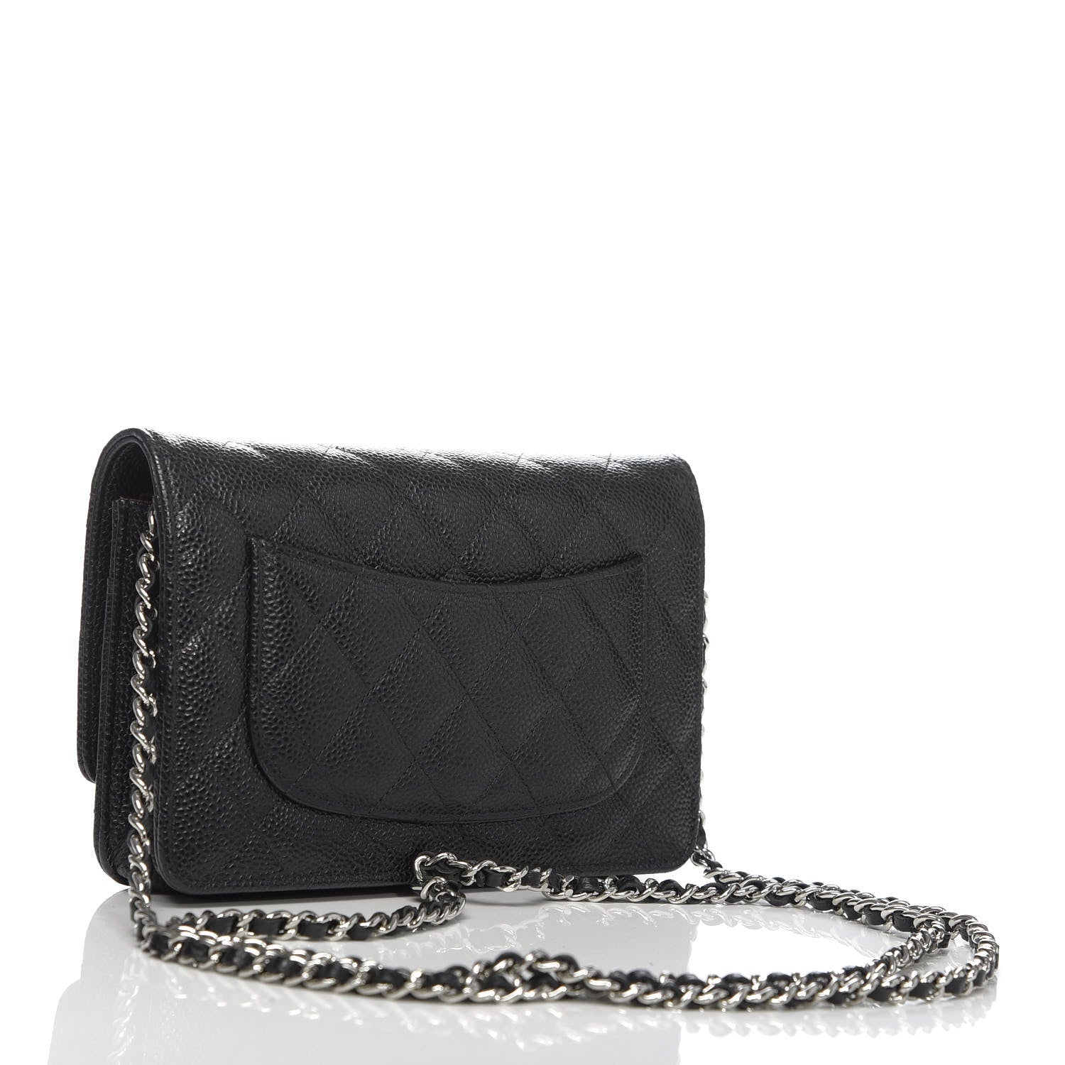 Chanel Caviar Quilted Wallet On Chain WOC Black 3 of 11