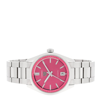 Tag Heuer Stainless Steel 36mm Carrera Date Automatic Watch Pink WBN2313 2 of 5