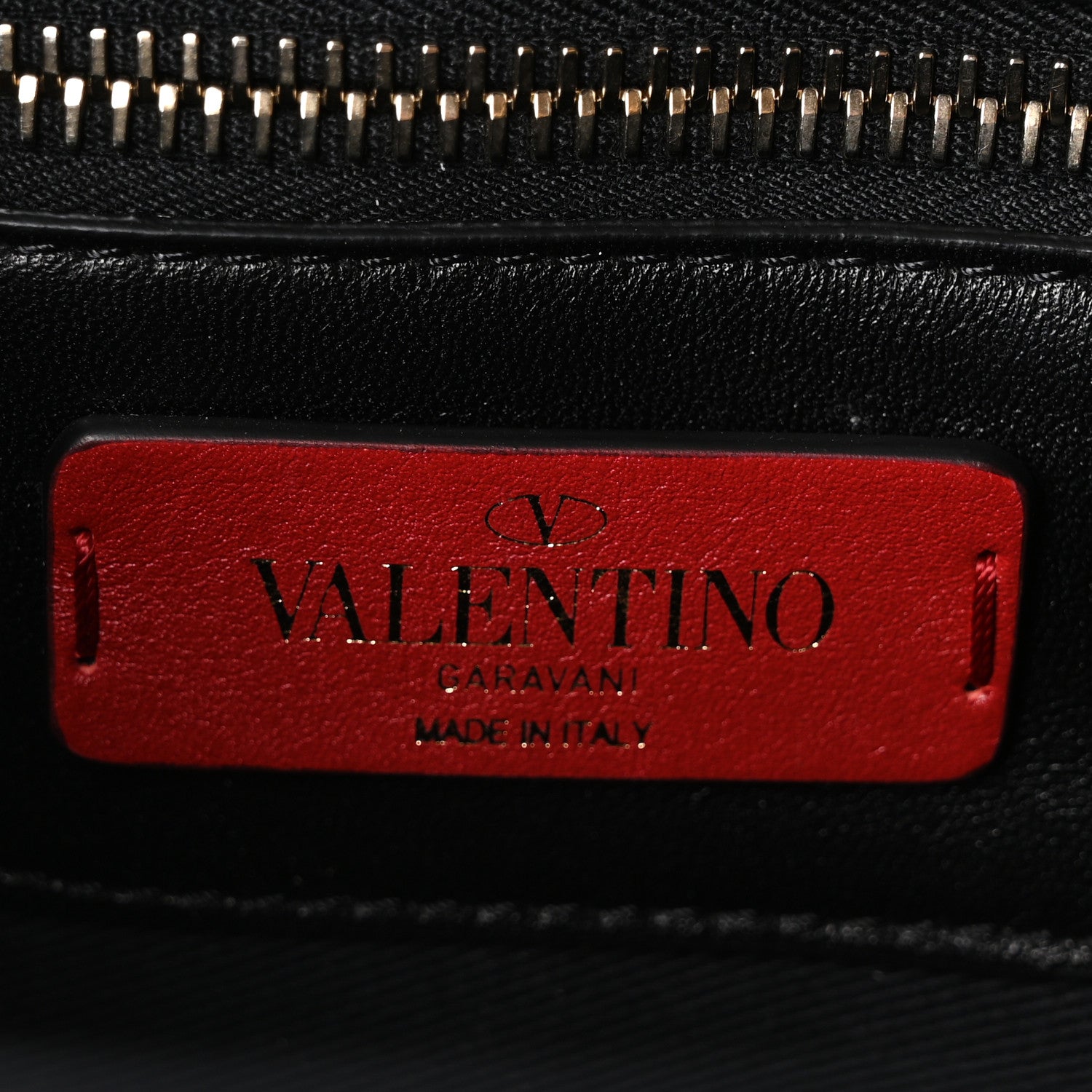 Valentino Garavani Lambskin VLTN Print Candystud Top Handle Bag Black 6 of 9