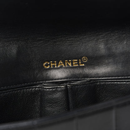 Chanel Lambskin East West Chocolate Bar Flap Black 5 of 9