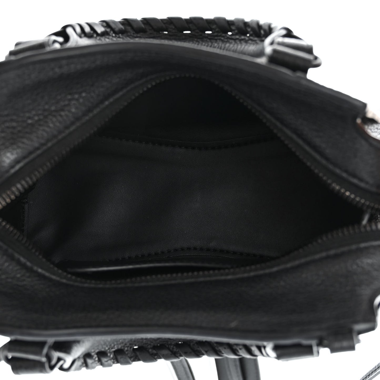 Grained Calfskin Neo Classic Black Hardware Mini City Black