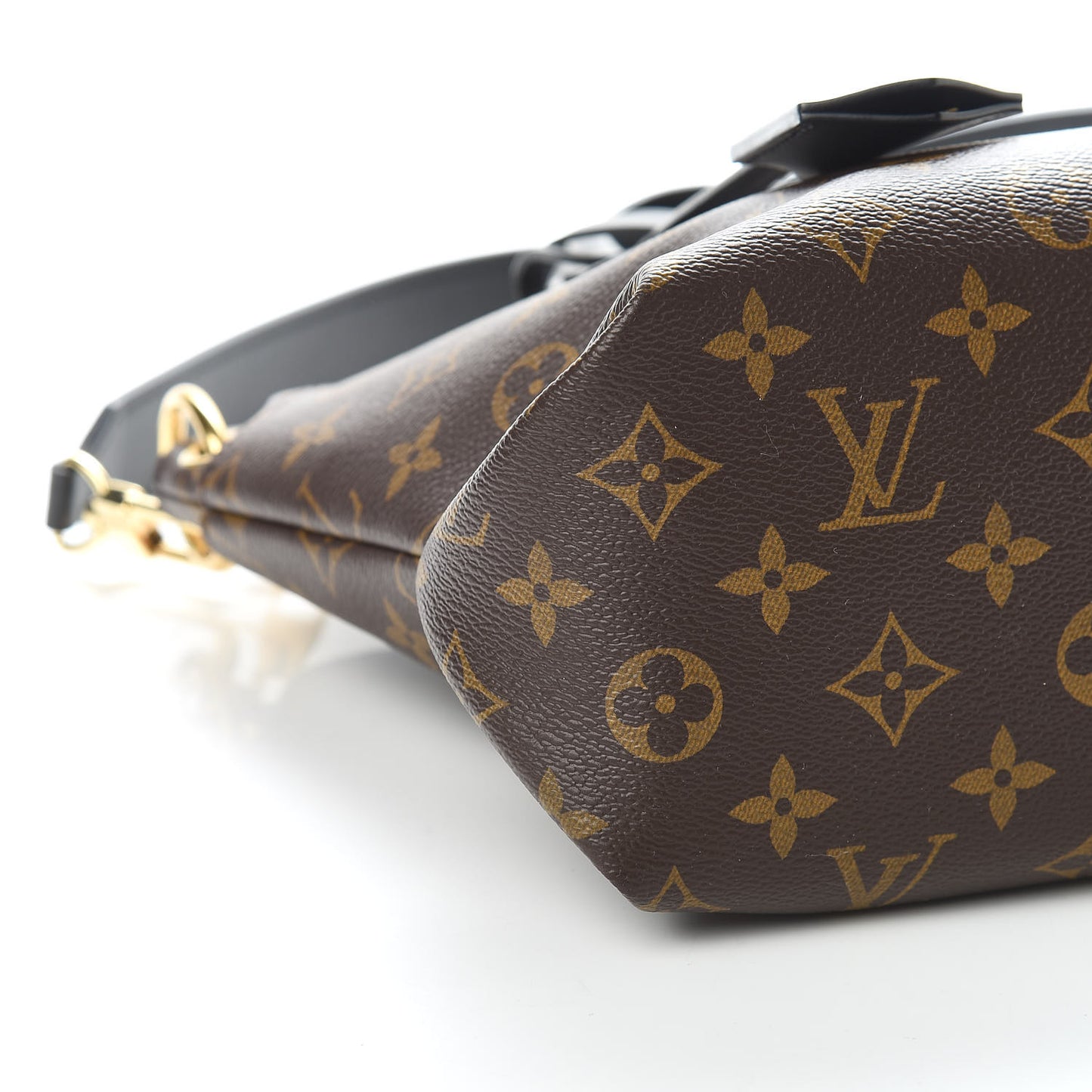 Monogram Flower Zipped Tote PM Black