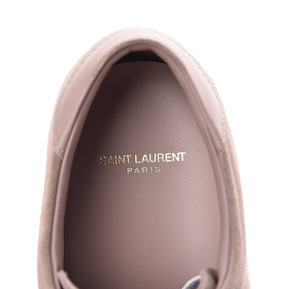 Saint Laurent Distressed Suede Mens Court Classic Sneakers 43 Rose Antique 5 of 9