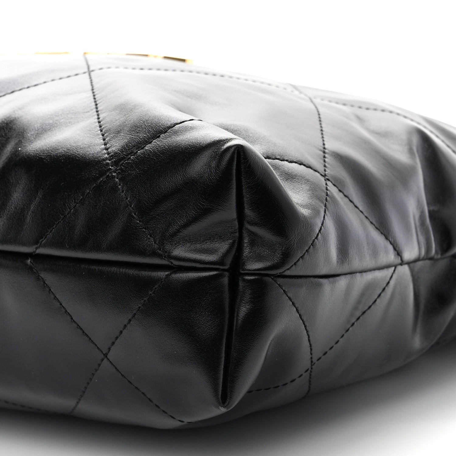 Chanel Shiny Calfskin Quilted Small Chanel 22 Black 11 of 12