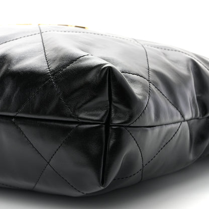 Chanel Shiny Calfskin Quilted Small Chanel 22 Black 11 of 12