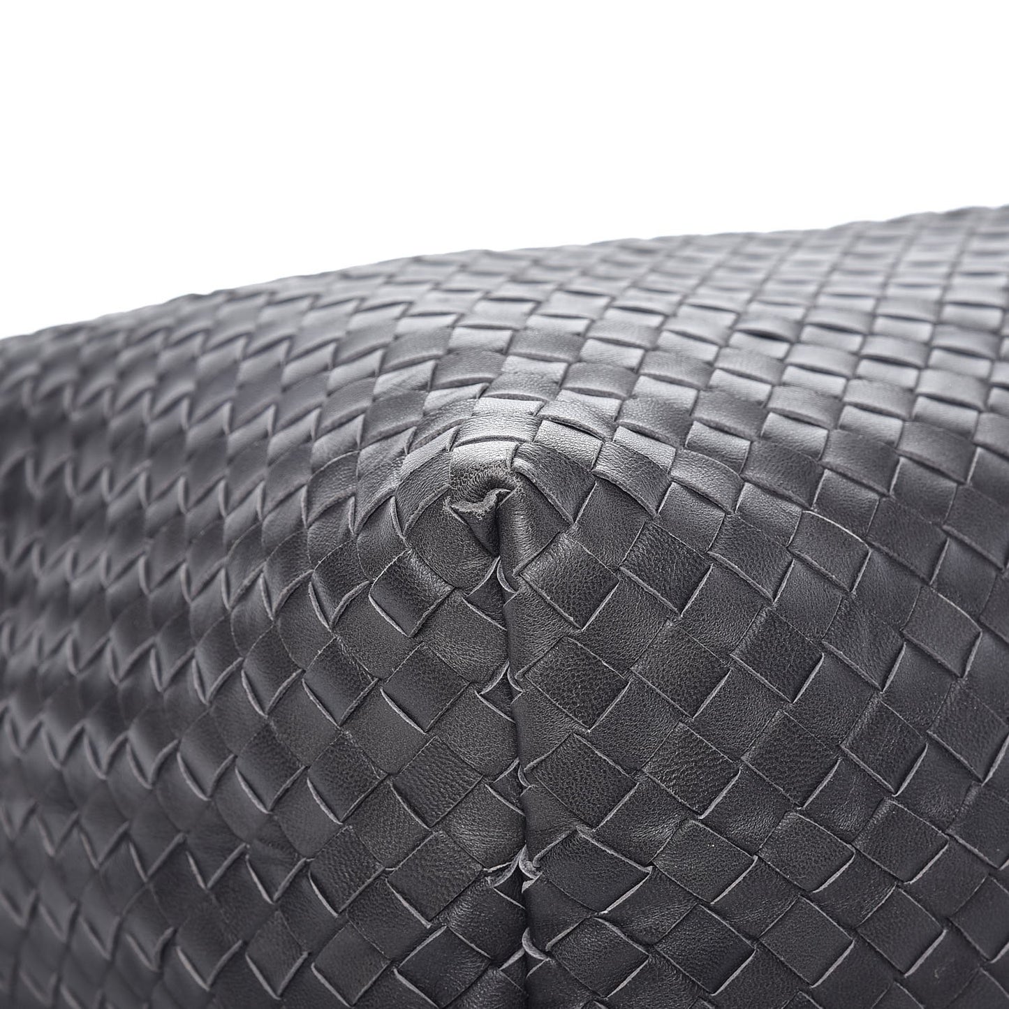 Nappa Intrecciato Pyramid Hobo Ferro Gray