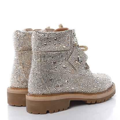 Jimmy Choo X TIMBERLAND Swarovski Crystal Ankle Boots 7 5 of 16