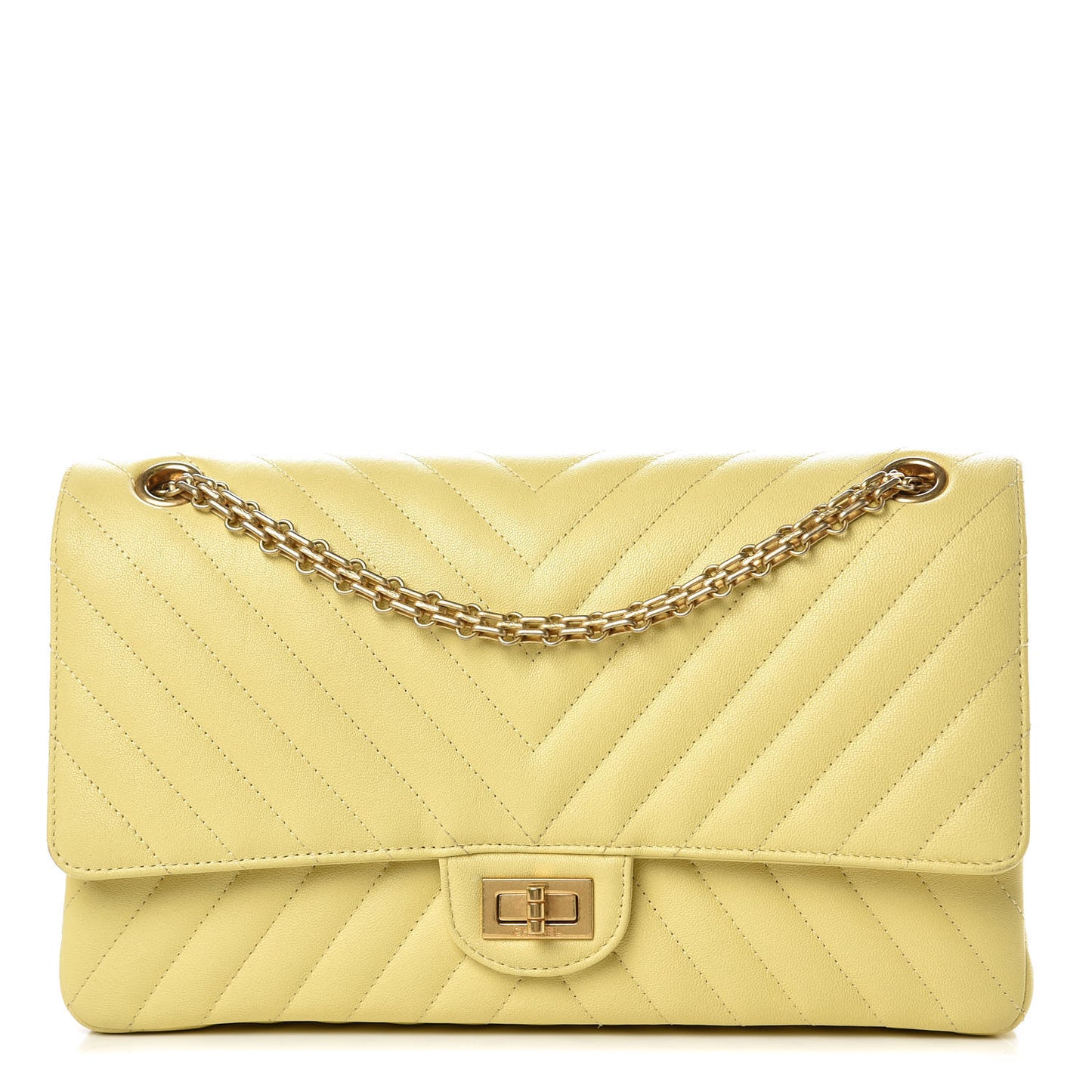 Sheepskin Chevron Quilted 2.55 Reissue 226 Flap Yellow