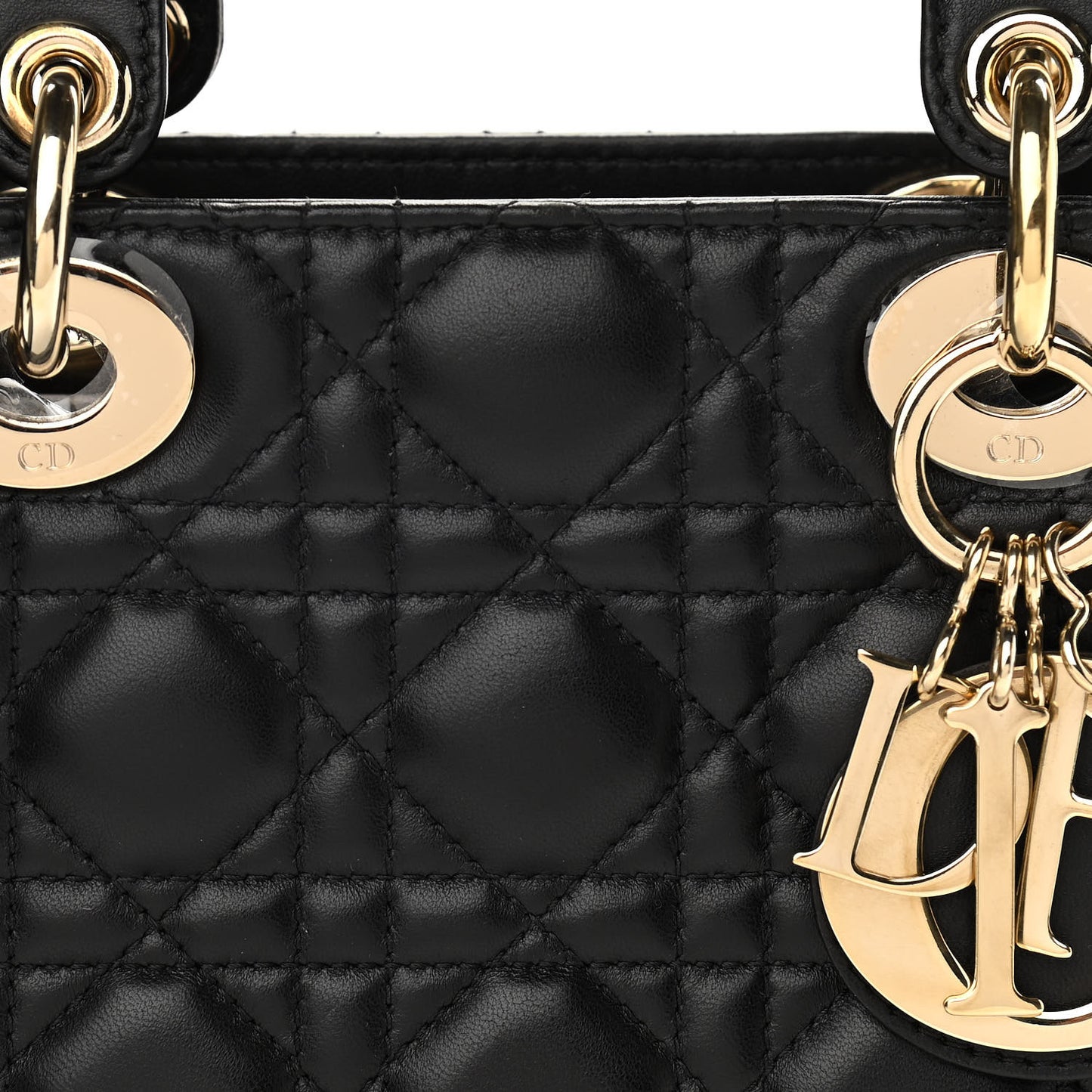 Lambskin Cannage Small My ABCDior Lady Dior Black