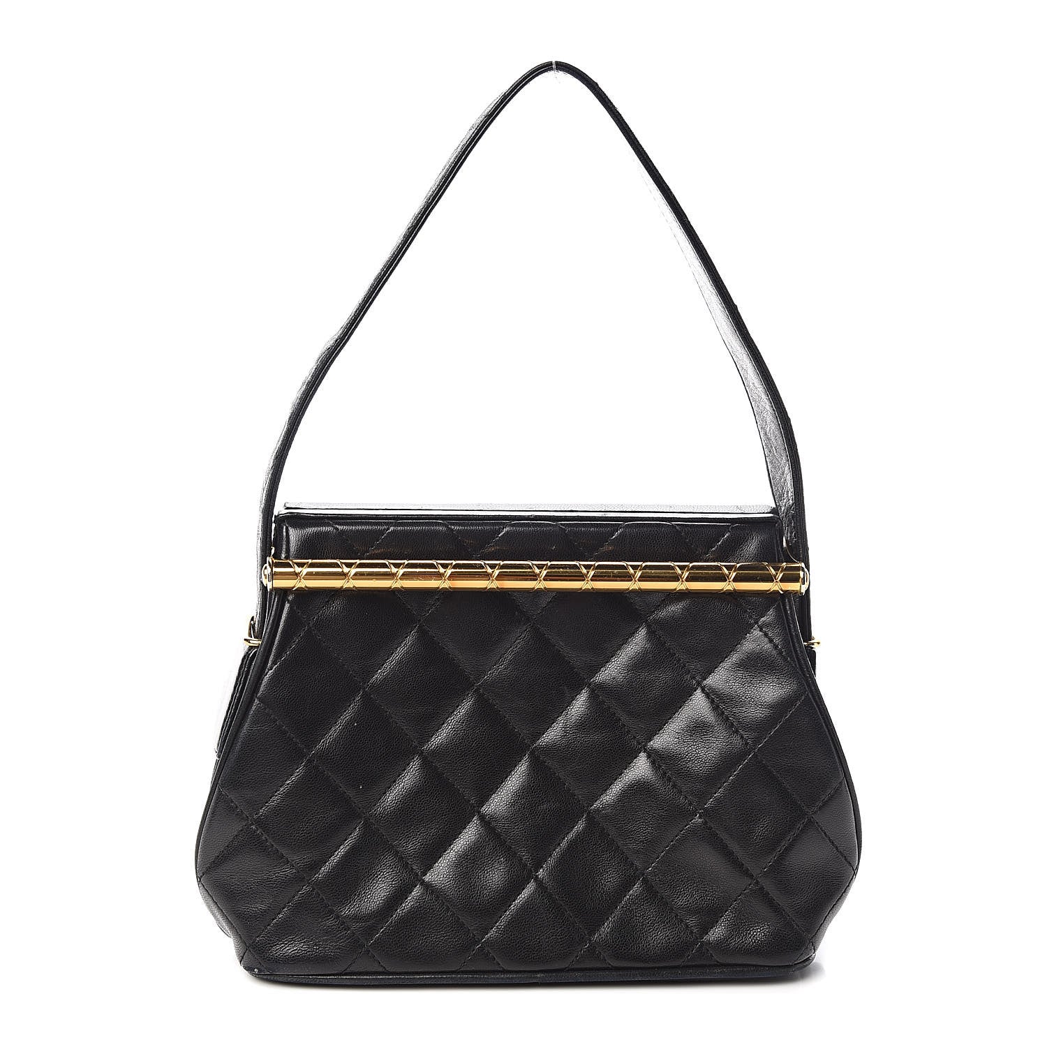 Chanel Lambskin Quilted Shoulder Bag Black 1 of 16
