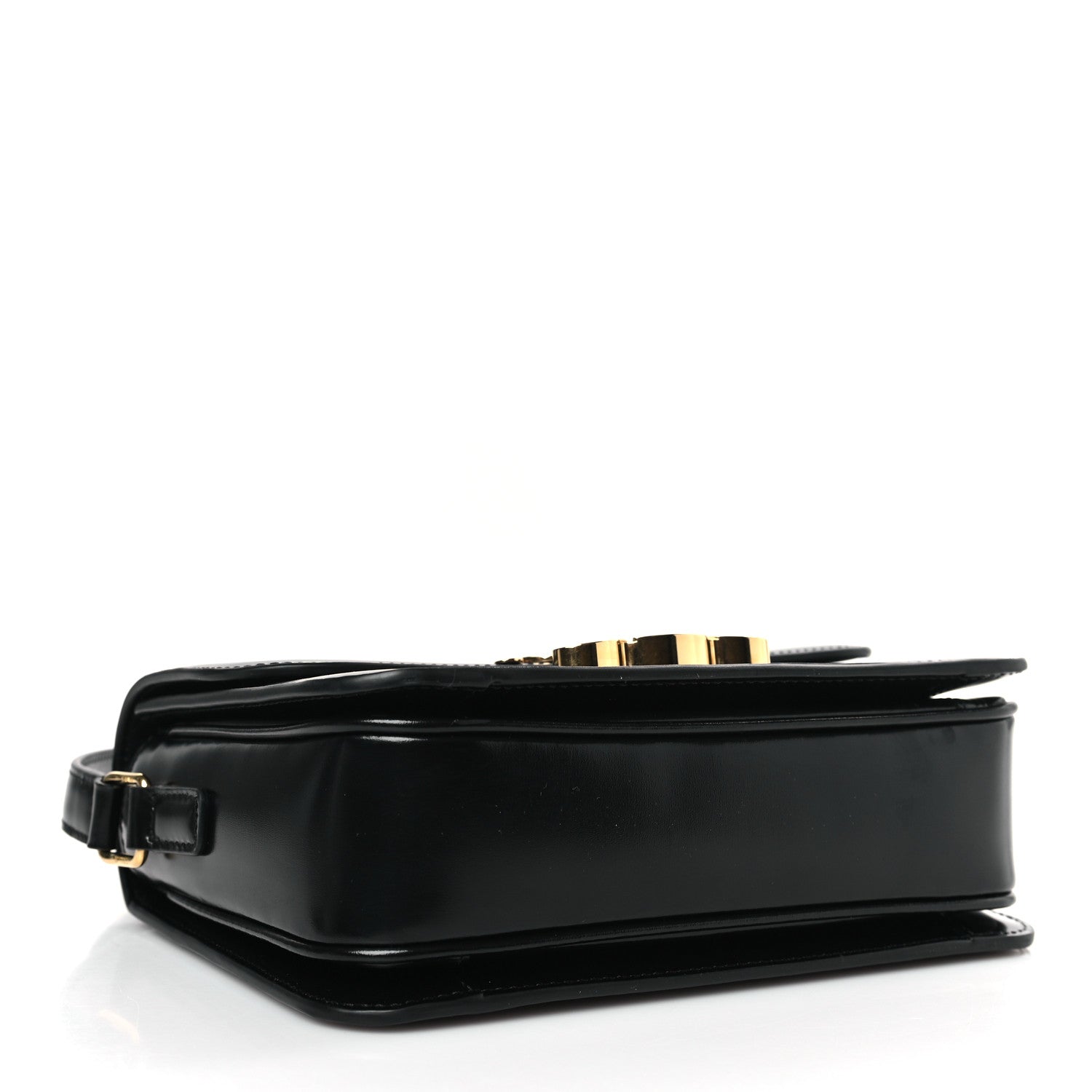 Celine Shiny Calfskin Teen Triomphe Black 4 of 9