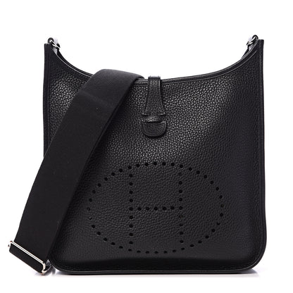 Hermes Taurillon Clemence Evelyne III PM Black 1 of 11