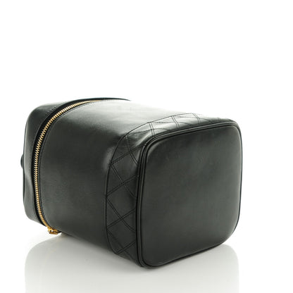 Chanel Lambskin Vanity Cosmetic Case Black 3 of 7