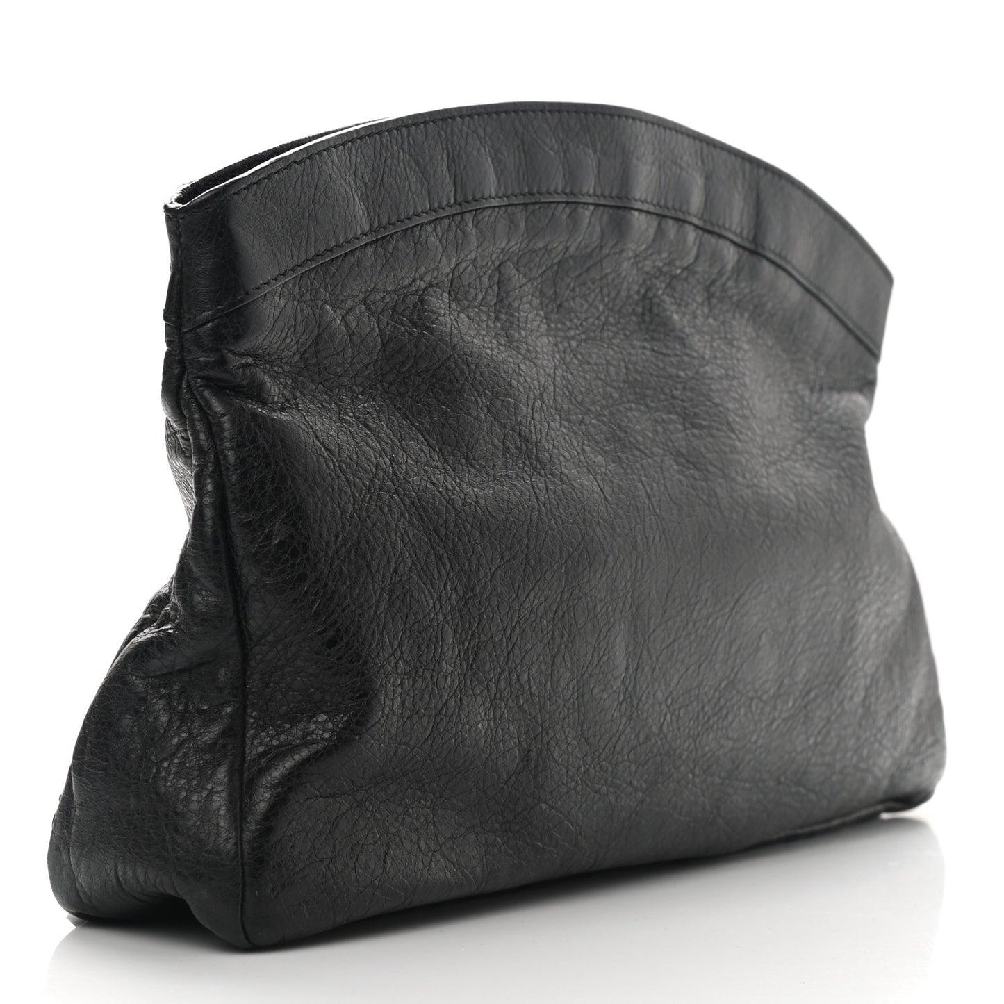 Agneau Classic Hardware Premier Clutch Black