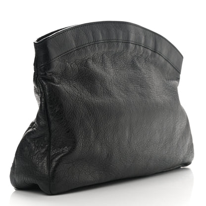 Balenciaga Agneau Classic Hardware Premier Clutch Black 3 of 9