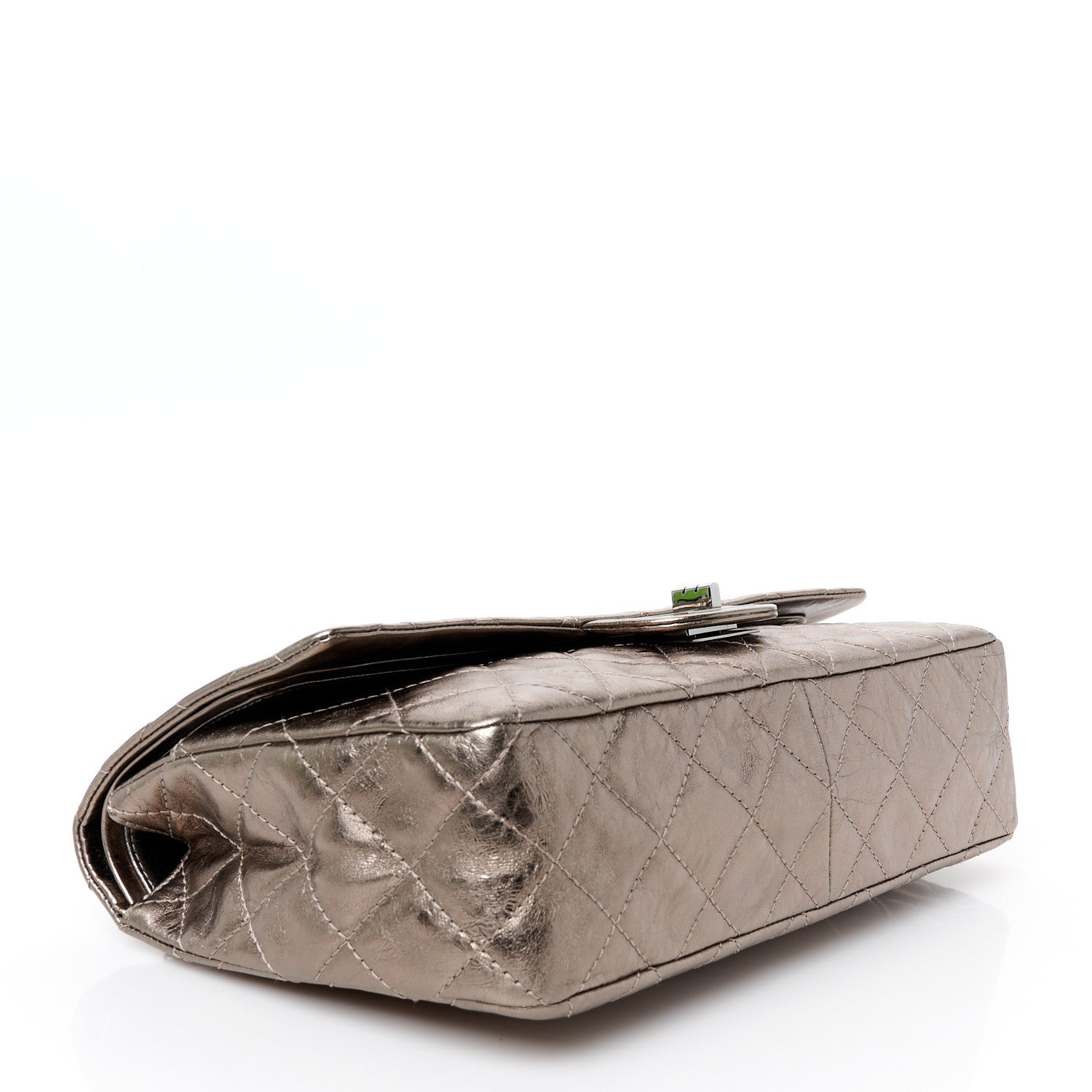 Chanel Metallic Aged Calfskin Quilted 2.55 Reissue 227 Flap Pewter 4 of 10