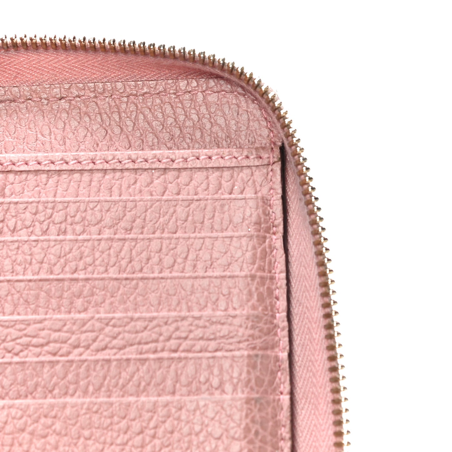 Dollar Calfskin Medium GG Zip Around Wallet Soft Pink