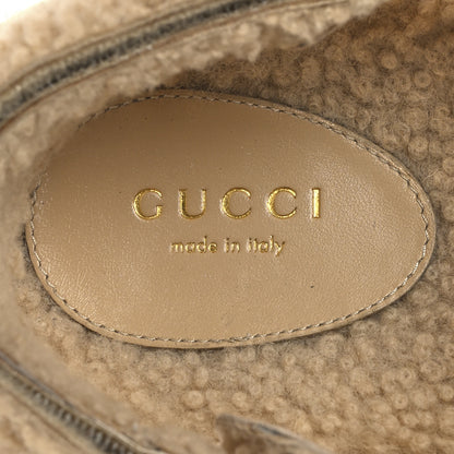 Gucci Merino Wool Interlocking G Dad Sandals 37.5 Butterscotch 9 of 10