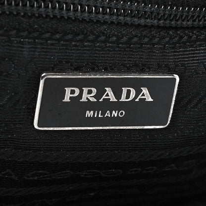Prada Tessuto Nylon Studded New Vela Shoulder Bag Black Cromo 5 of 10
