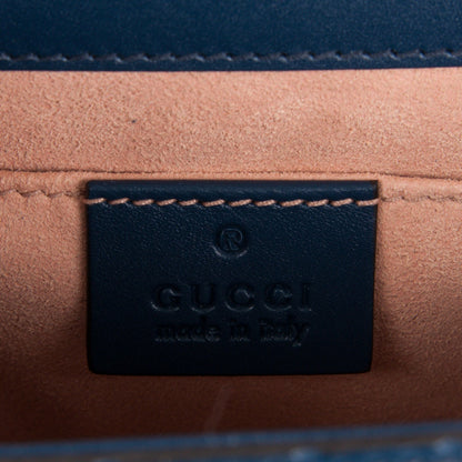 Gucci Guccissima Small Padlock Shoulder Bag Blue Agata 6 of 7