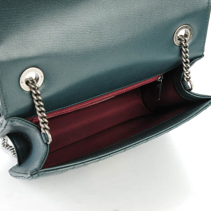 Chanel Goatskin Quilted Small CC University Top Handle Flap Dark Green 5 of 7