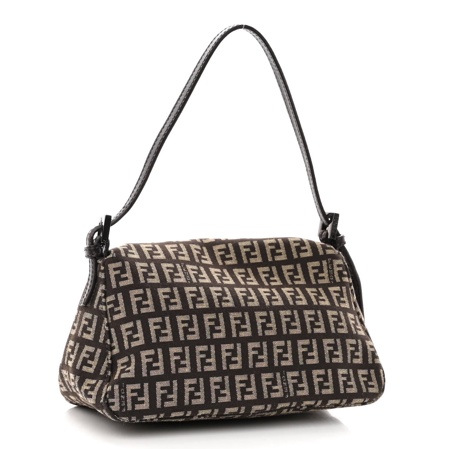 Fendi Zucchino Vitello Mini Mama Baguette Testa di Moro Beige 3 of 9