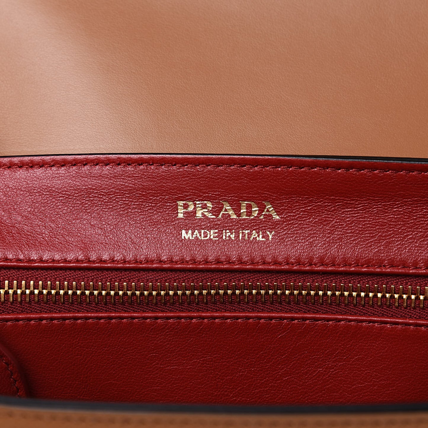 Saffiano Lux Large Sidonie Top Handle Bag Caramel