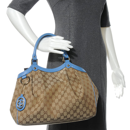 Gucci Monogram Medium Sukey Blue 2 of 7