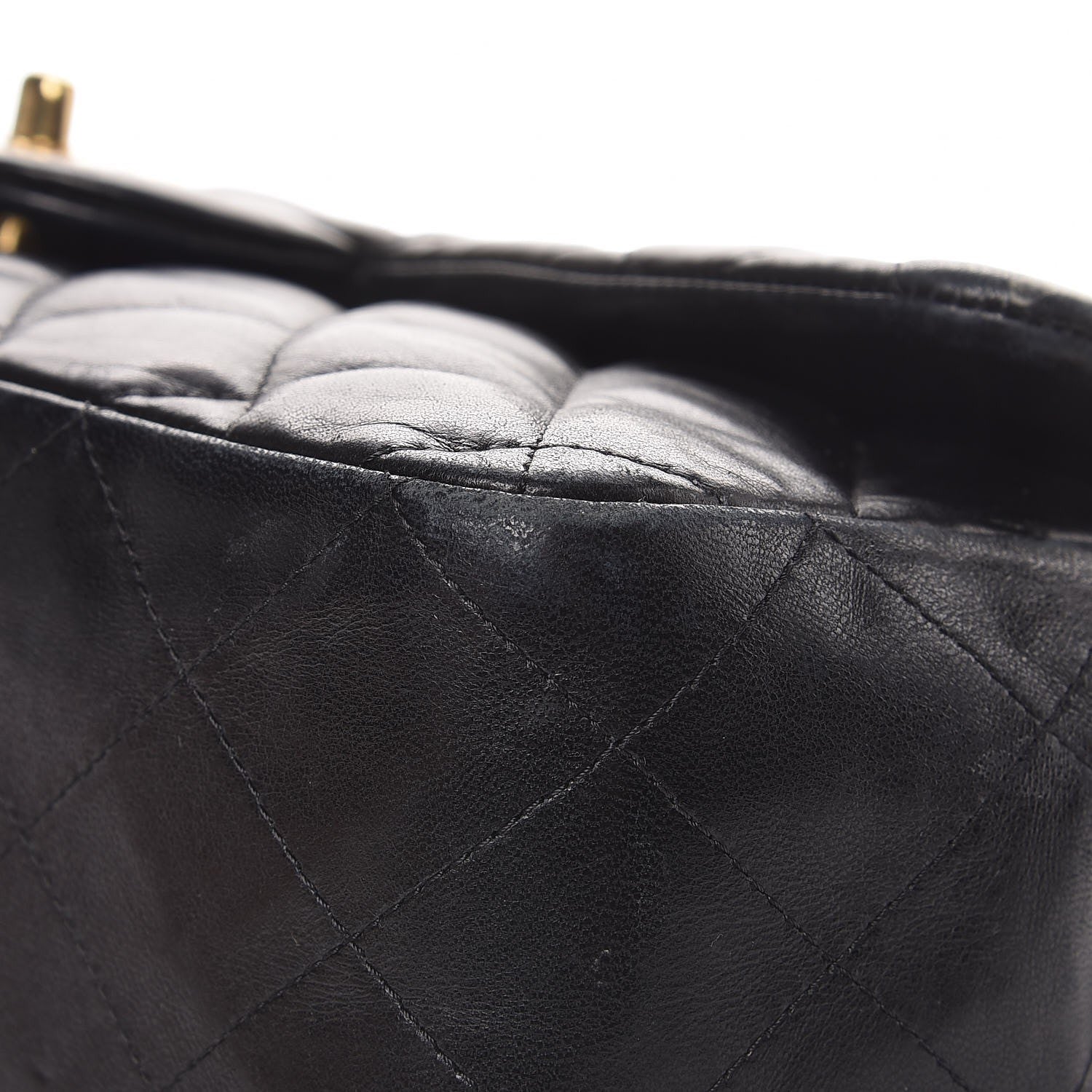 Chanel Lambskin Quilted Jumbo Single Flap Black 15 of 17