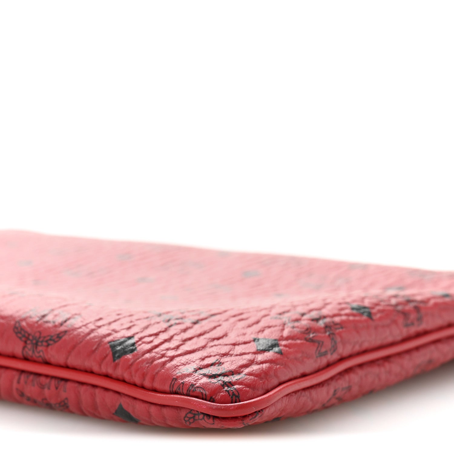 MCM Visetos Medium Crossbody Pouch Ruby Red 9 of 10