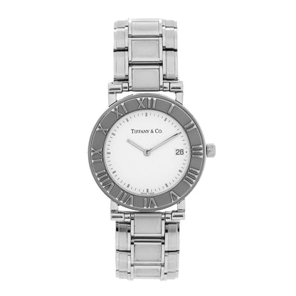 Tiffany Stainless Steel 33mm Atlas Quartz Watch 1 of 4