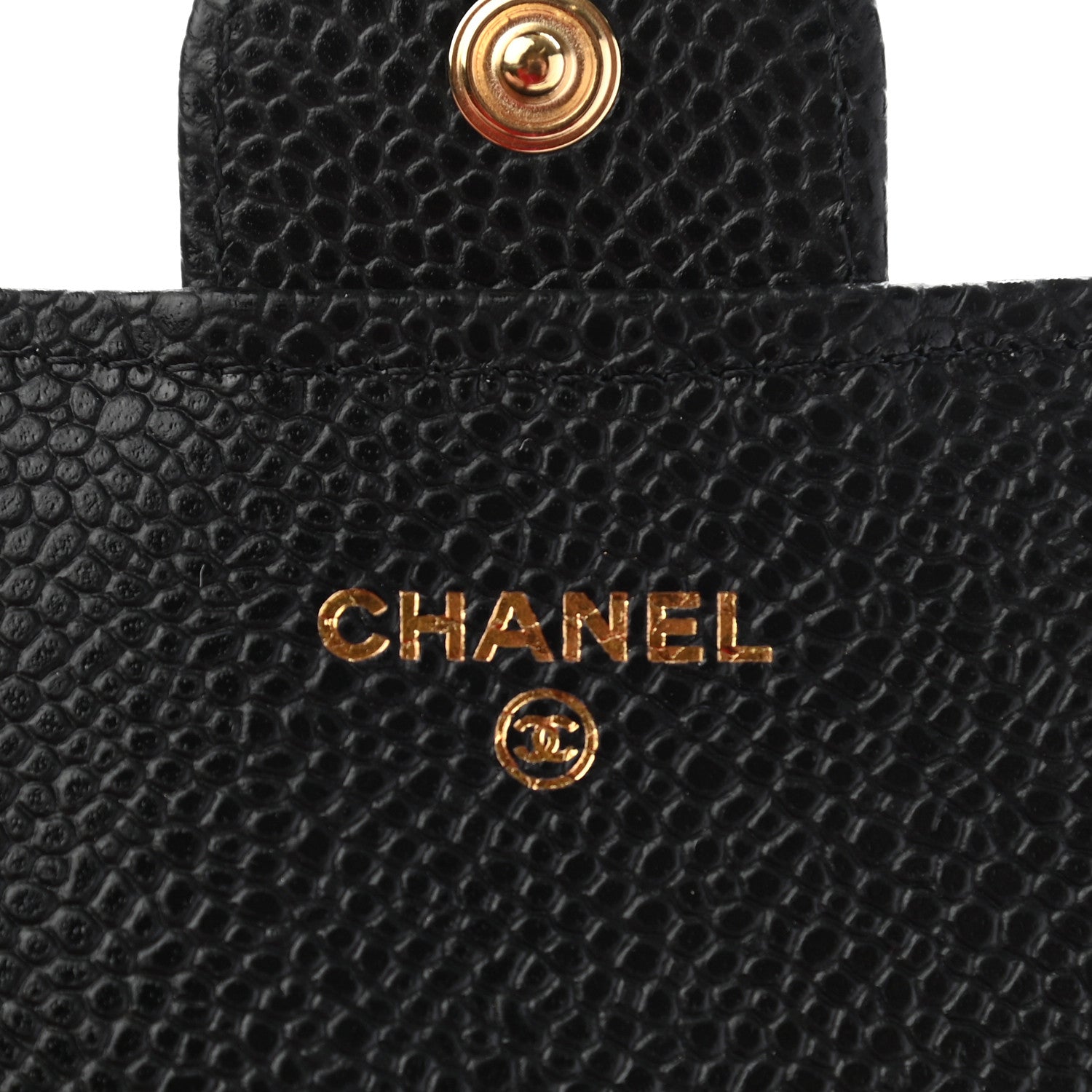 Chanel Caviar Quilted Large Gusset Flap Wallet Black 6 of 8
