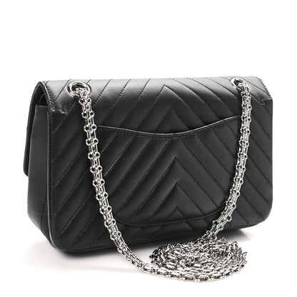 Chanel Aged Calfskin Chevron Quilted 2.55 Reissue 225 Flap Black 2 of 10