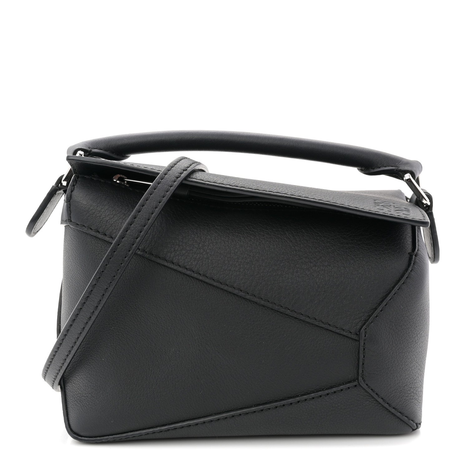 Loewe Calfskin Mini Puzzle Bag Black 1 of 9