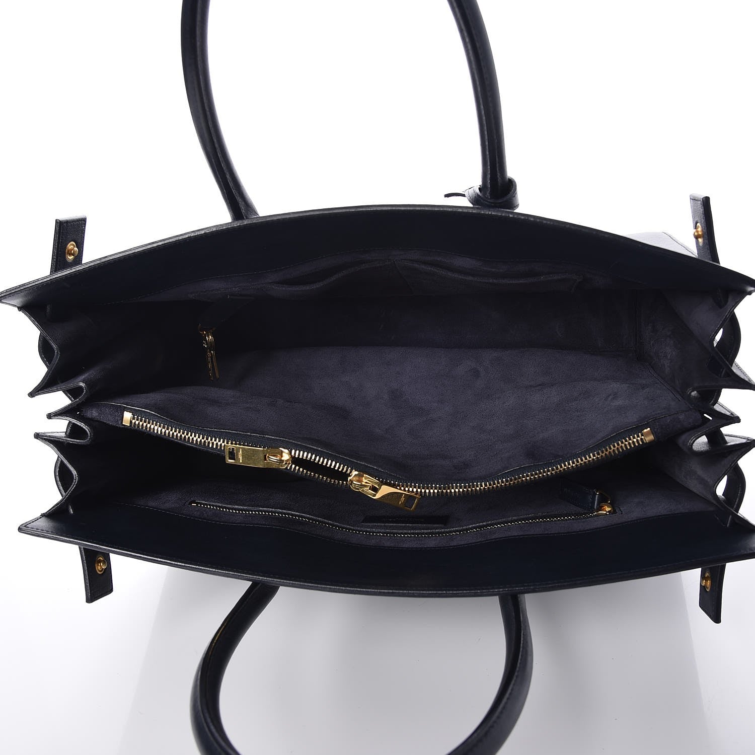 Saint Laurent Calfskin Large Sac de Jour Navy Blue 5 of 7