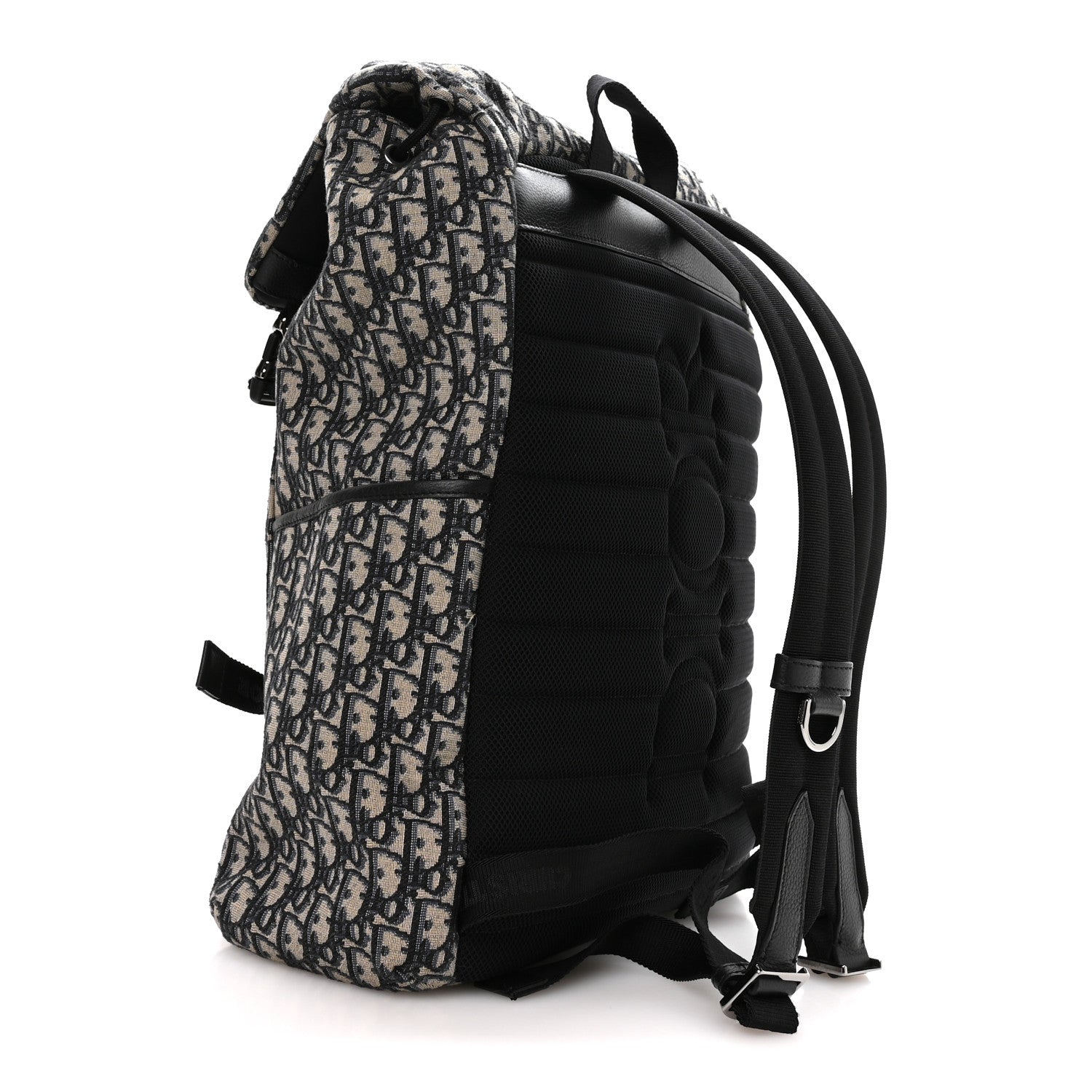 Christian Dior Oblique Explorer Backpack Blue Black 2 of 9