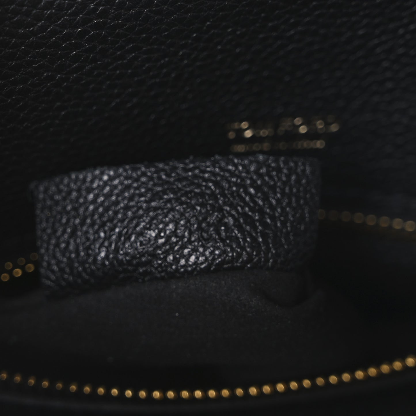 Grained Calfskin Mini T Clasp Tara Crossbody Bag Black