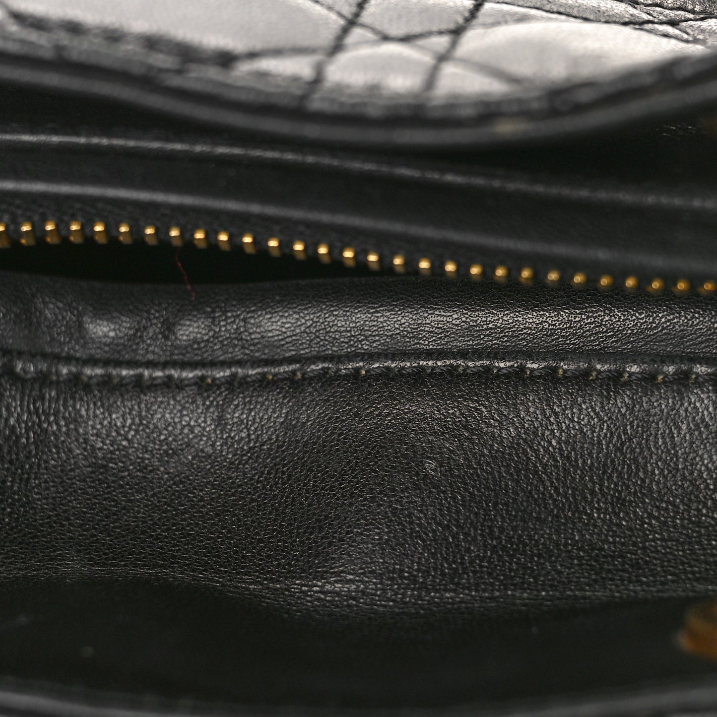 Lambskin Cannage Medium Lady Dior Black