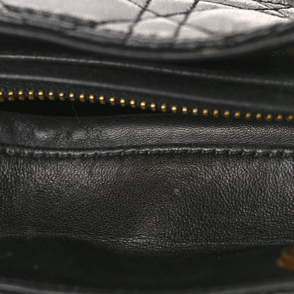 Christian Dior Lambskin Cannage Medium Lady Dior Black 10 of 11