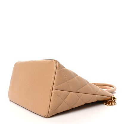 Chanel Caviar Quilted Medallion Tote Beige 9 of 9
