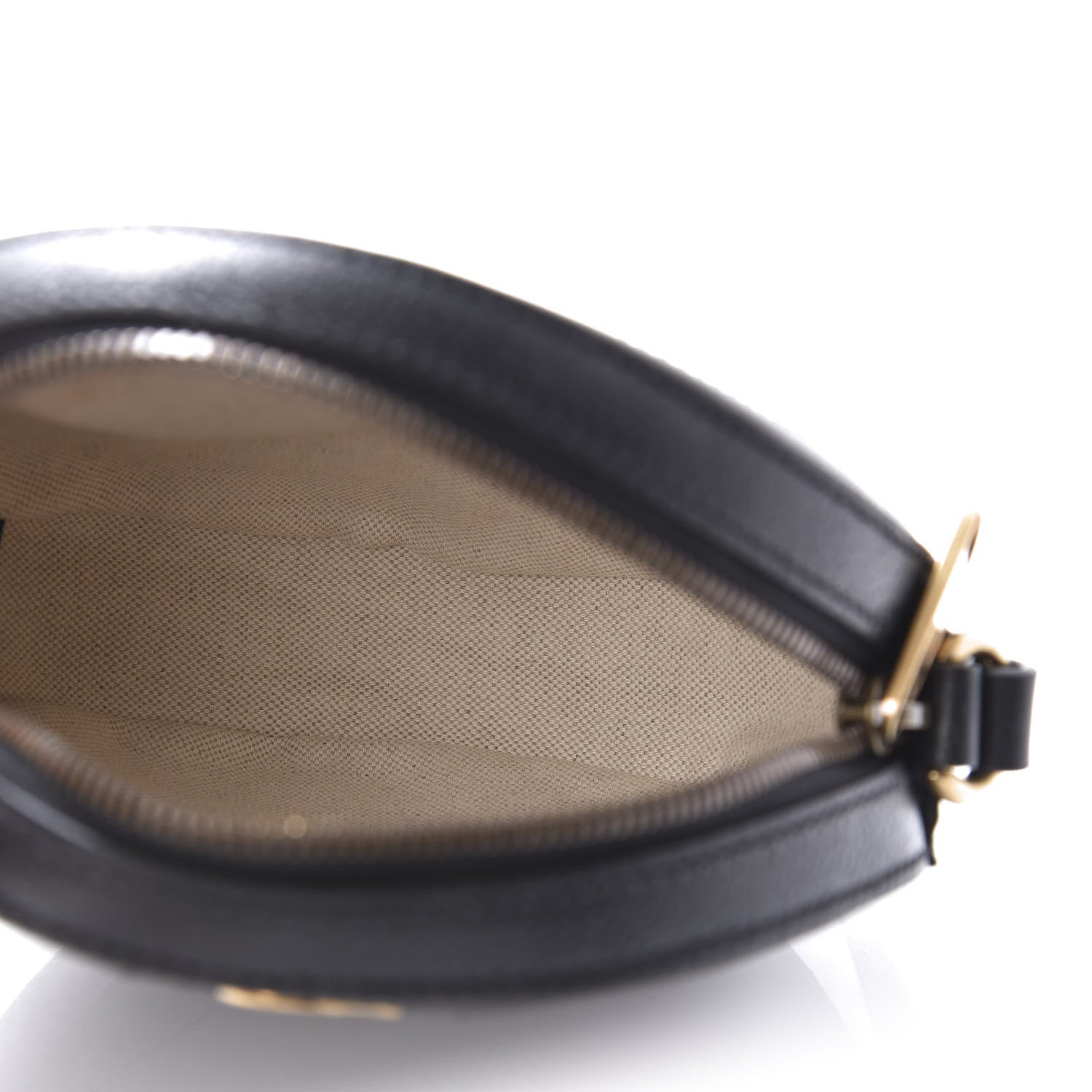 Gucci Velvet Calfskin GG Monogram Round Shoulder Bag Blue Beige 5 of 10