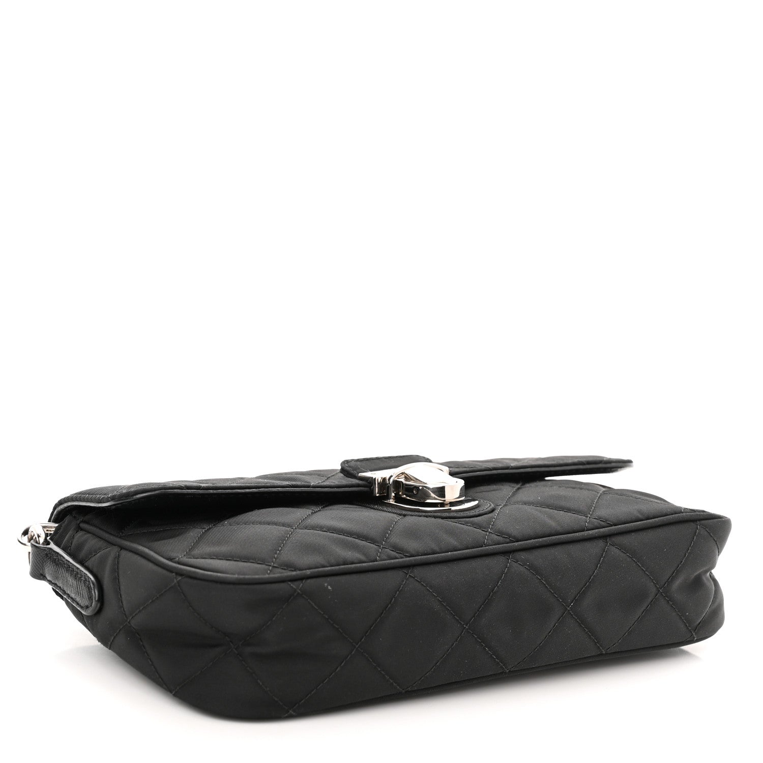 Prada Nylon Tessuto Impuntu Quilted Flap Black 4 of 9
