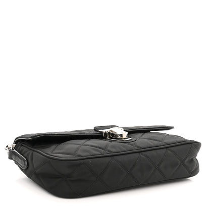 Prada Nylon Tessuto Impuntu Quilted Flap Black 4 of 9