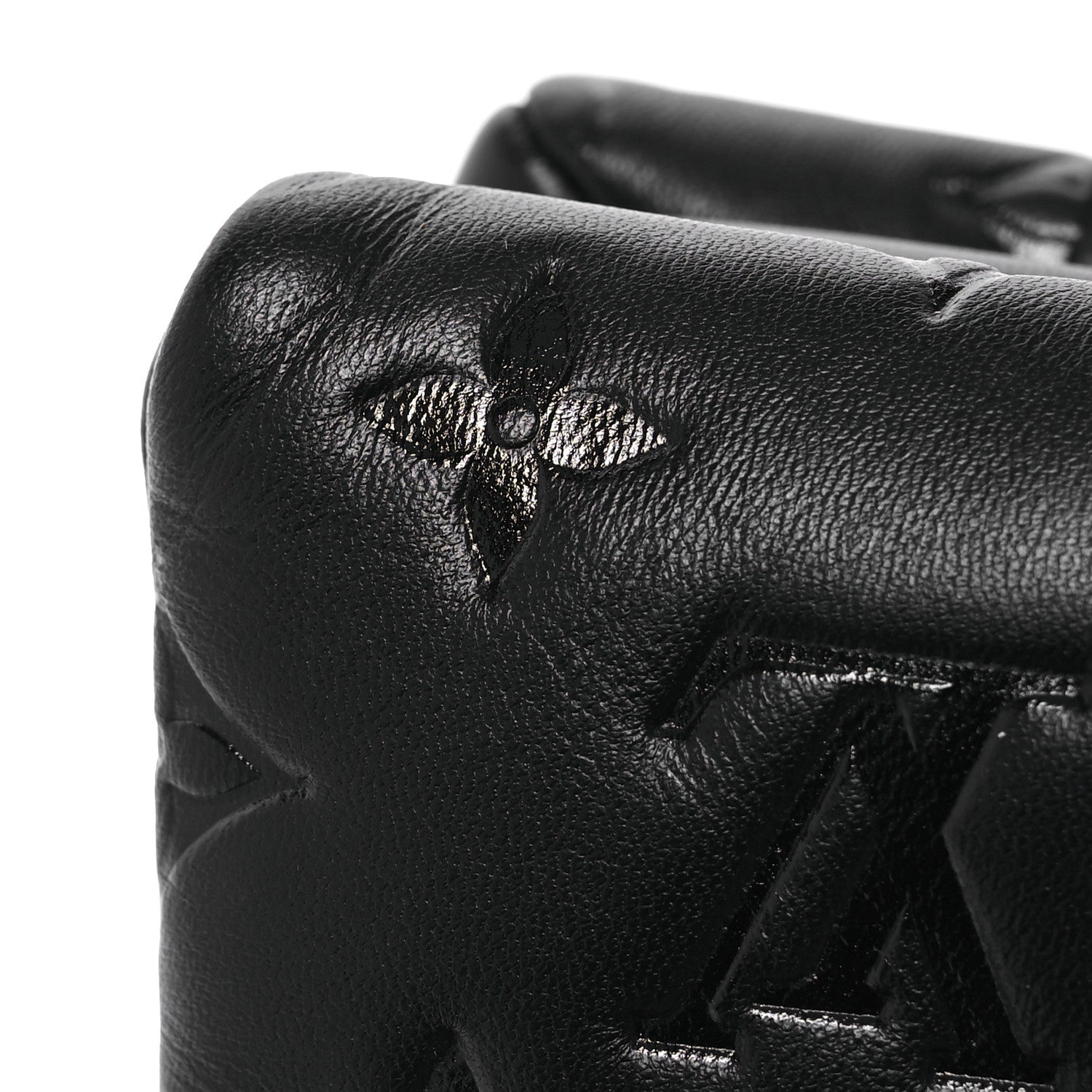 Louis Vuitton Lambskin Embossed Monogram Coussin PM Black 12 of 13