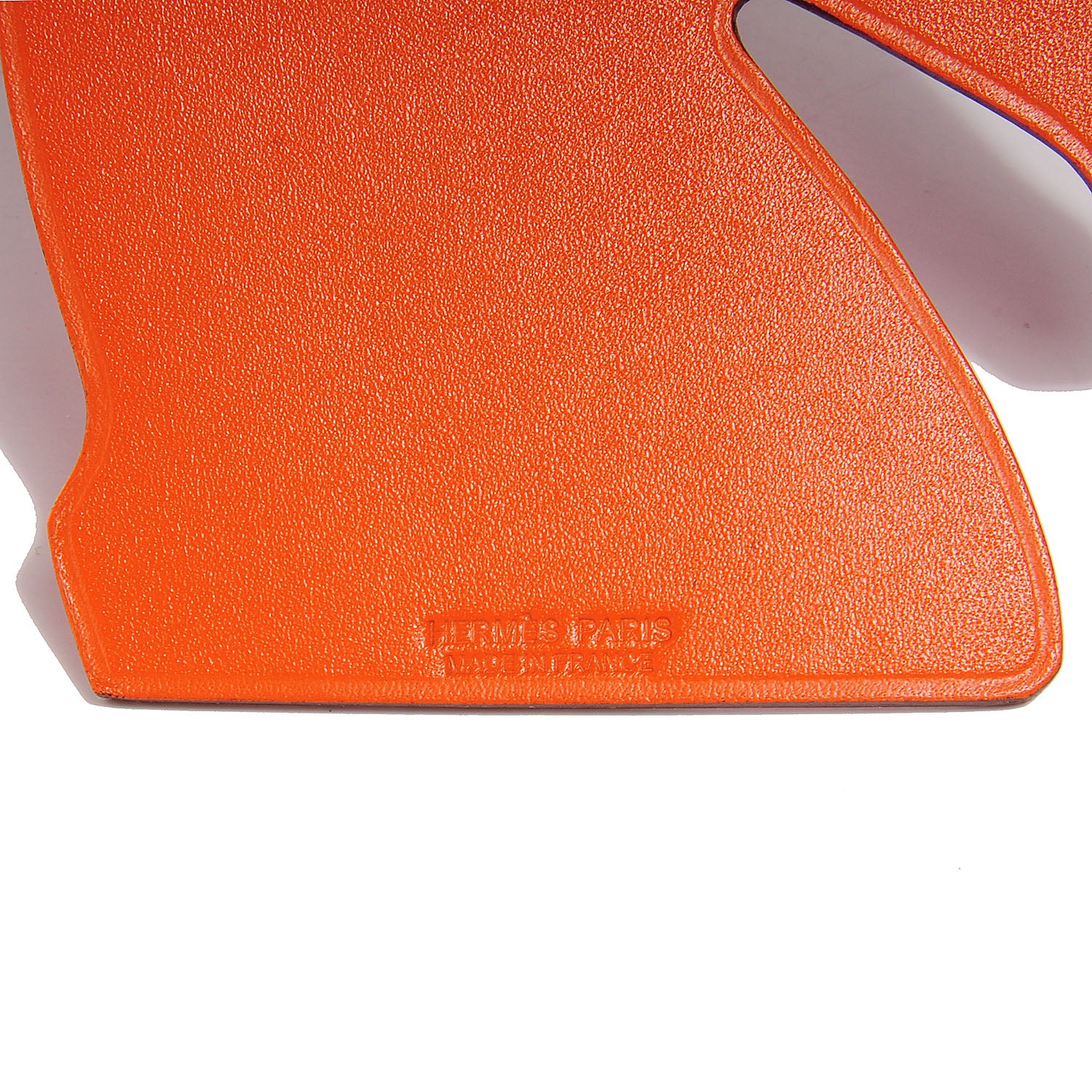 Hermes Everlisse Chevre Mysore Samarcande Horse Ornament Bag Charm Vermillion and Orange 3 of 4